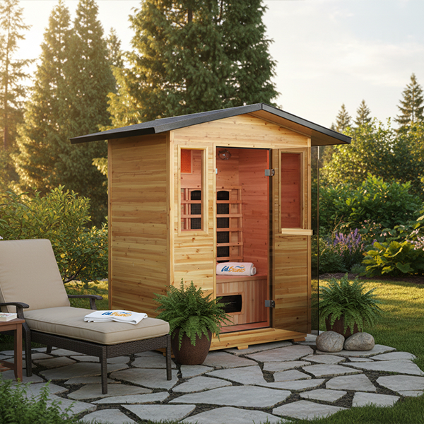 Solara Outdoor - 3 Person Infrared Sauna - Image 2